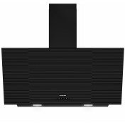 Resim Leisure PDLY 909 S 90 cm Siyah Cam Duvar Tipi Eğimli Davlumbaz 