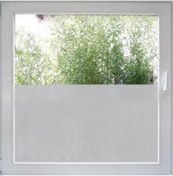 Resim BOZMET Balkon Camı Kaplama Folyosu 45cmx7mt Buzlu Cam Filmi Kendinden Yapışkanlı 