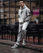 Resim HYPERS Orignals Baskılı Gri Hoody Jogger Takım 