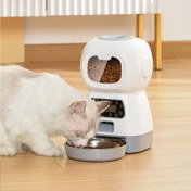 Resim PLAY PETTY 3.5L Akıllı Pet Besleyici Kediler İçin, 2.4Ghz WiFi Etkin, Pil/USB Çift Güç, 10 Saniye Ses Kaydı, Günlük 1-4 Kez Besler, Hedef Tür: Kedi, Pil Olmadan 