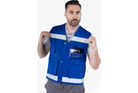 Resim Yıldırımlar Reflektörlü Çok Cepli Haritacı Yeleği 