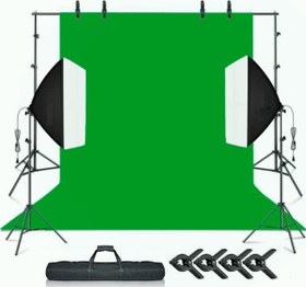Resim Chromakey Green Screen Greenbox Yeşil Fon Perde Çekim Seti (2X3M) 