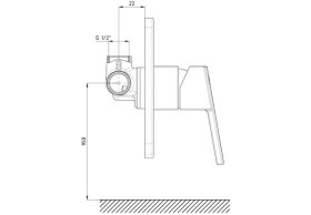 Resim Gpd Ankastre Duş Bataryası Ritmo MAD85 
