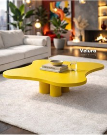 Resim Kelebek Orta Sehpa - Sarı Sarı 