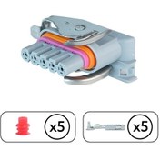 Resim Şarj Dinamo Soketi Gri 5 Pin Kablosuz 