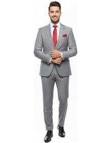 Resim Presto Erkek 4 Drop Regülar Takım Elbise Gri 475-050 Gri 