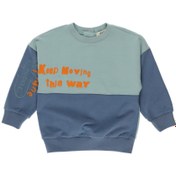 Resim Panço Erkek Bebek Blok Detaylı Yazılı Sweatshirt 