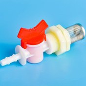 Resim Akvaryum Başlangıç Seti PVC Toplu Vana Seti Balık Tankları ve Bahçe Sulama için - Hortum Adaptörü Eklemi ile Mesh Filtre - 4/6/8/10/12/16/20mm Hortumlara Uygun - Dayanıklı Su Tankı Bağlantısı Göletler için 