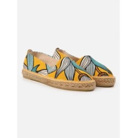 Resim Su Espadril Artsy Sarı Kadın Düz Espadril 