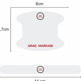 Resim DKELEKTRONİK Üniversal lexus lc tüm araçlara Uyumlu Kapı İçi Çizik Önleyici Seti 
