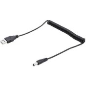 Resim YKA USB To 5.5 mm Dc Jack Kablo Spiral 