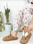 Resim MM SHOES M&m Shoe Pofuduk Hayvan Figürlü Panduf Kadın Ev Terliği 