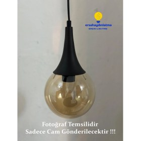Resim Erşah Aydınlatma Glob Bal Cam Avize Camı 