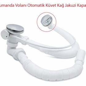 Resim Ayrıntıshop Küvet Tromplemi Kapağı Kumanda Volanı Otomatik Küvet Jakuzi Kapağı 1 Adet Krom 