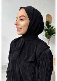 Resim Kahijab Çıtçıtlı Bone - Siyah - Standart Siyah 