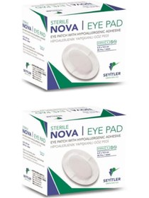 Resim Nova Ped Yetişkin Göz Kapama Bandı Göz Pedi 2 x 50'li 6.5 x 9.5 CM 