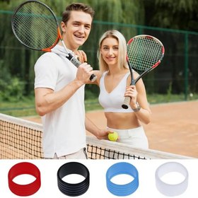 Resim 2 ADET Tenis Raketi Sap Kılıfı - Tenis Raketleri için Silikon El Tutamakları - Kırmızı, Siyah, Mavi, Beyaz, Sarı 