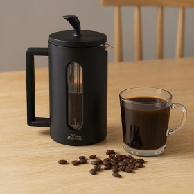 Resim Any Morning 600 ml French Press, Darbeye Dayanıklı Cam, 304 Paslanmaz Çelik Filtreli FF002 