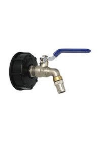 Resim Ibc Küresel Çıkış Musluk Tankı 3/4 İnç Gıda Sınıfı Drenaj Adaptörü S60x6 