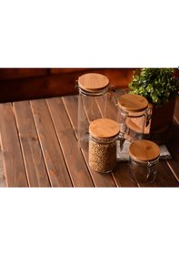 Resim Bambum Mada - Kilitli Cam Saklama Kabi 10 Cm 550 Ml 