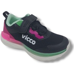 Resim Vicco Yancy Kız Çocuk Siyah - Fuşya Spor Ayakkabı Siyah 