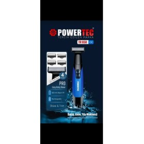 Resim Powertec TR-650 Ense Sakal ve Tüy Alma Makinesi 