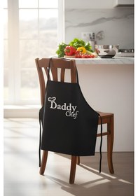 Resim Daddy Chef - Siyah Mutfak Önlüğü Renkli 