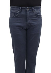 Resim Dmctekstil Erkek Lacivert Yüksek Bel Rahat Kesim Boru Paça Büyük Bedenli Jean Pantolon 