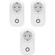 Resim Hepiyisinden Akım Korumalı Priz 3&apos;lü Set (16 Amper), Wifi, Uzaktan Kontrol, Enerji Tüketim Takibi 