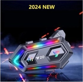 Resim Motoyel Y20 5.3 Motosiklet Kask Bluetooth Kulaklık Intercom Işıklı 