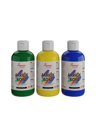 Resim Red Rose Yeşil-sarı-mavi Akrilik Boya 3'lü Set 3 x 250 G 