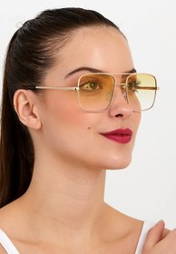 Resim Reynmen Unisex Pilot Model Güneş Gözlüğü Sarı 
