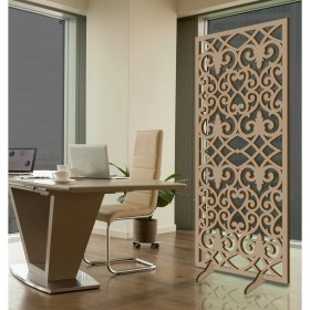 Resim Liar Ahşap Seperatör (Paravan) - KSP-206 - (18 mm) - (69 cm x 139 cm) - (Ham) 