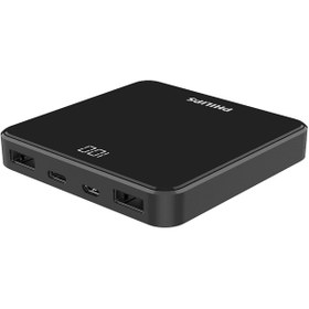 Resim Philips DLP7717NB/00 10.000 mAh 2x USB-A Output Taşınabilir Şarj Cihazı Siyah 