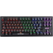 Resim Pazarcan Marvo Kg901 Tr Wired Jixian Blue Switch Tkl Rainbow Mekanik Gaming Keyboard 