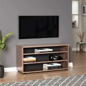 Resim Adore Flat Line Üç Bölmeli Tv Sehpası - Latte 