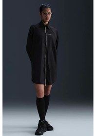 Resim Nike Naomi Osaka Oversized Dress Gold Fermuar Bol Kesim Kadın Elbise Siyah 