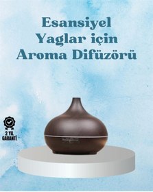 Resim shopwave Sessiz Çalışan Aromaterapi Difüzörü – 4 Zaman Ayarlı, 7 Renkli Işık Seçeneği 