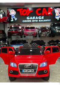Resim Akülü Araba 12 Volt Audi Suv Kırmızı 