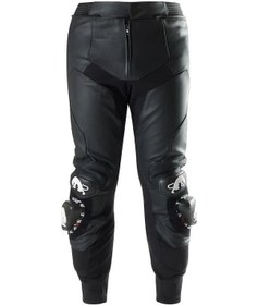 Resim Furygan Drack Deri Motosiklet Pantolonu Siyah Beyaz 