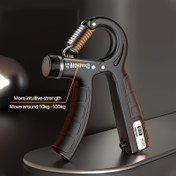 Resim 1 Sayım El Tutma Güçlendirici - Ayarlanabilir 5.0-100.0KG Direnç, Ağır Yük Yaylı Ergonomik Tasarım, Fitness ve Rehabilitasyon Eğitimi için PVC Yapı, Siyah Spor Salonu Ekipmanı, Spor Salonu Aksesuarı | Spor Görünümü | Dayanıklı Tutma Güçlendirici, Spor Salonu Aksesuarları 