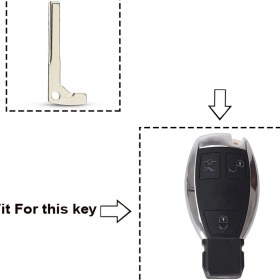 Resim Xiyu Shop Model 2 Stili Dandkey Yedek Akıllı Anahtar Boş Mercedes Benz A E S G Clk Slk ml Sınıfı W220 Akıllı Krom Kesilmemiş Anahtar Bıçak Ekle (Yurt Dışından) 