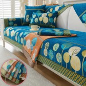 Resim Moontree Boho Chic Şenil Koltuk Örtüsü - Evcil Hayvan Dostu, Makinede Yıkanabilir, 1-4 Kişilik & Bölme Koltuklara Uyar - Canlı Yaprak Deseni, Ev Dekorasyonu Hediyeleri İçin İdeal, Rahat Koltuk 