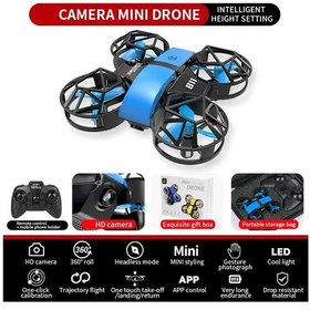 Resim Dowellin D12 Drone Mini Uzaktan Kumanda Uçak Yeni Çocuk Oyuncak Hd Çift D12-wf-blue 