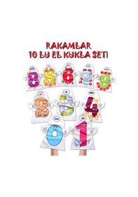 Resim Tox 10 Parça Tox Rakamlar El Kukla Set T047 . Eğitici Oyuncak 