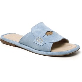 Resim Terlik Kadın Rc-25y-001-r29635 John May Bebe Mavi Süet Bebe Mavi 