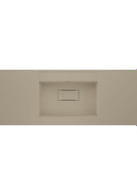 Resim Real Stone Flatstone 80x50 Krem Etajerli Granit Banyo Lavabosu Krem 