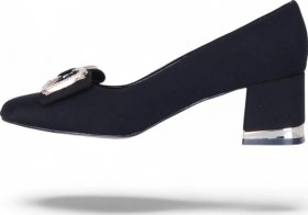 Resim Scarletta S17 Siyah 7cm Kadın Topuklu Ayakkabı Siyah 