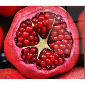 Resim Olinpa Cam Ocak Arkası Koruyucu | Nar Desenli 