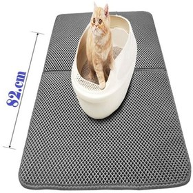 Resim Tineke Büyük Boy Elekli Kedi Tuvalet Önü Paspası Katlanabilir 82 x 60 CM 